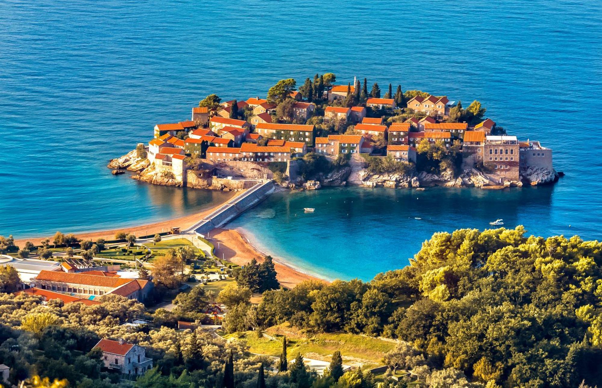 Alessandra Apartments Sveti Stefan Exterior foto